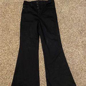 AE Black flare jeans never worn